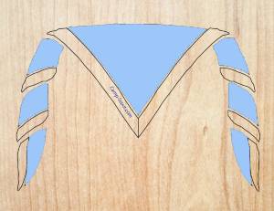 12 foulards Fond BLEU CIEL