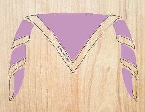 12 foulards Fond PARME