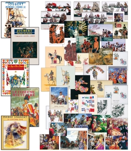 LOT de 5 Portfolios soit 37 estampes de Pierre Joubert